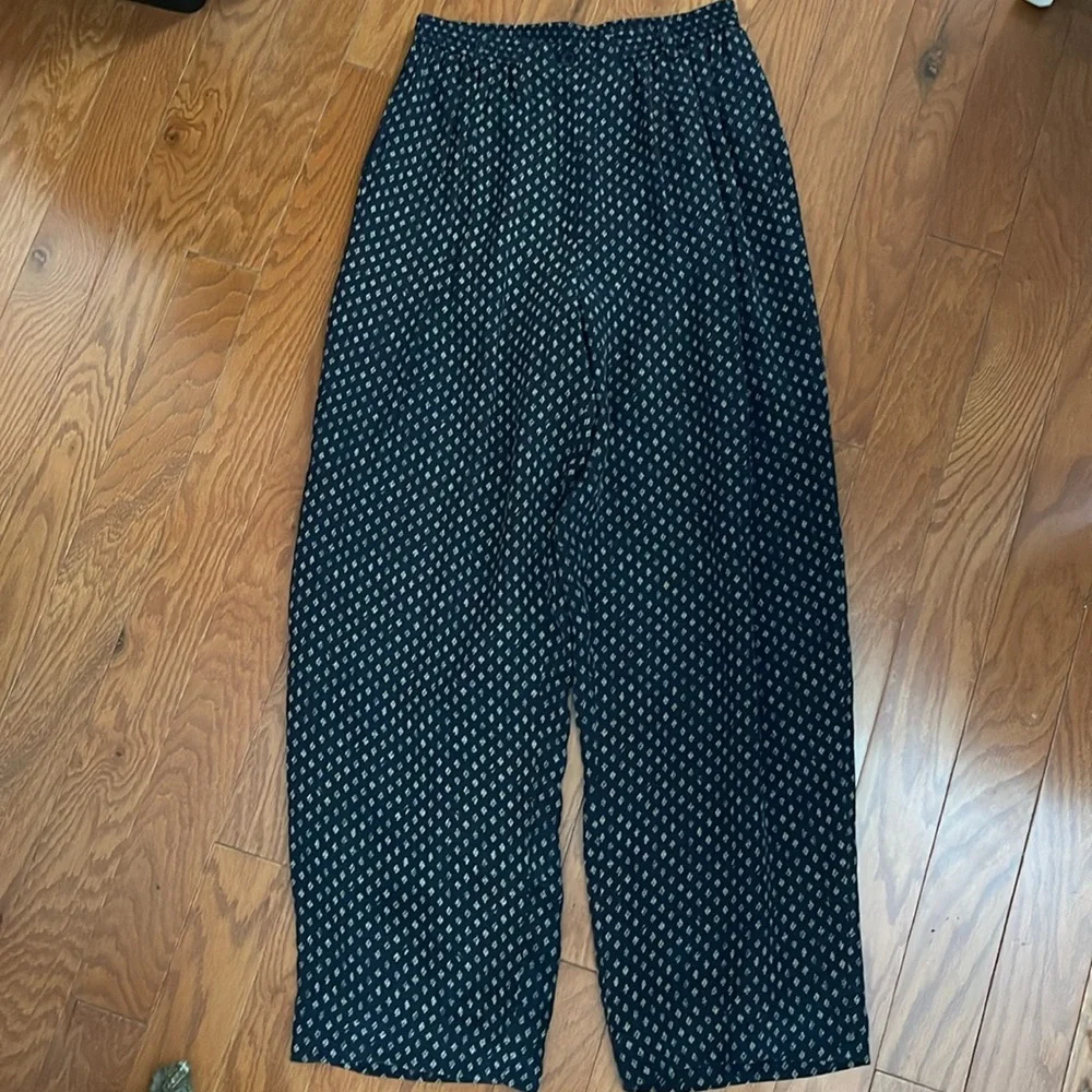 Anne Klein II‎ Silk Navy Trouser Pants - Picture 3 of 14